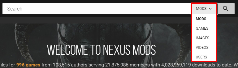 nexus mods register