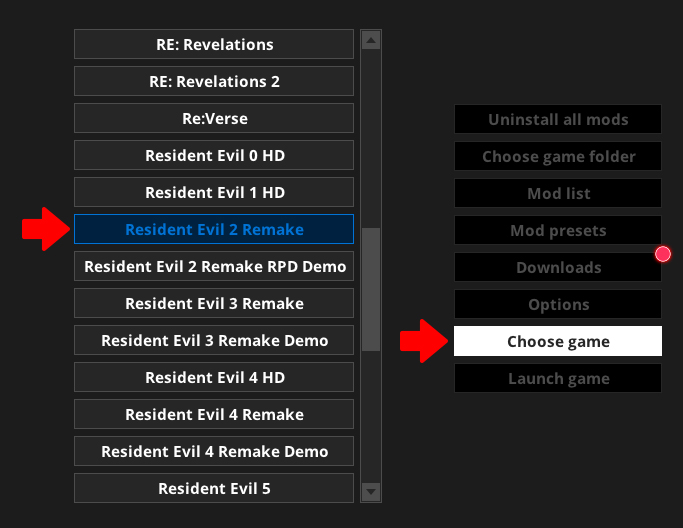 re2 Fluffy Mod Manager